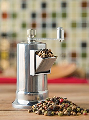 Fox Run 3748 Pepper Mill Crank Grinder, Aluminum, 4-Inch