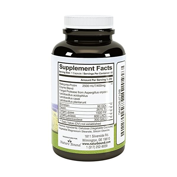 Pure Natural Digestive Enzymes for Women & Men Protein