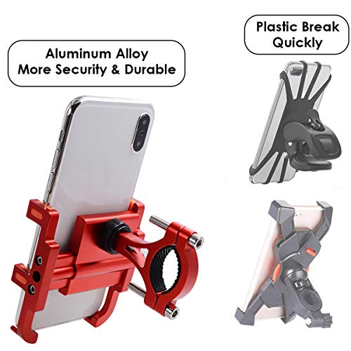 image for SANON Bicycle Motorcycle Phone Mount Aluminum Alloy Bicycle Motorcycle