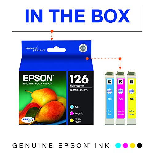 Epson T126520-S DURABrite Ultra Color Combo Pack High Capacity Cartridge Ink