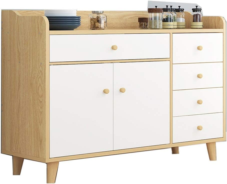 SuoYn Gabinete de Almacenamiento Buffet aparador, Madera Gabinete de
