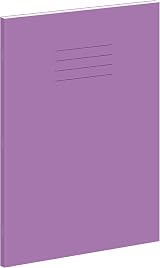 Hamelin A4 Exercise Books Purple Pack of 10 48 Pages 8 mm Ruled Margin view 2