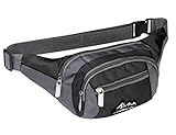 Vofolen Waterproof Waist Packs Sports Fanny Pack Casual Waist Bag Clutch Shoulder Chest Pocket Workout Exercise Lumbar bag Cellphone Pouch Carrying Case for iPhone 6 6S Plus Galaxy S7 edge -Black