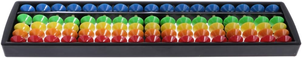 MonkeyJack Portable Plastic Beads Abacus Soroban 17 Rods Student Math Learning School Supplies