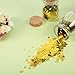 TecUnite Gold Foil Square Table Confetti Sparkle Metallic Confetti for Wedding Party Supplies, 1.76 oz