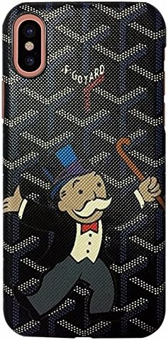 Fashion Luxury Cell Phone Case iPhone X/XS Mr Monopoly (Black)