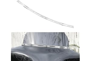 HDBUBALUS Motorcycle Windshield Trim Chrome Windscreen Trim Fit for Harley Touring Electra Street Glide Ultra Limited Tri Gli