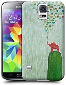 Única funda elefante de espuma de mar arte verde de pared decoración