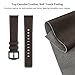 SWEES Leather Bands Compatible with Fitbit Versa 2 & Versa Lite Small & Large, Genuine Leather Band with Stainless Steel Buckle Strap Replacement Wristband for Versa Women Men, Rose Gold, Black, Brown