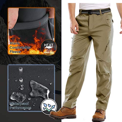 Jessie Kidden Mens Waterproof Hiking Pants, Outdoor Snow Ski Fishing