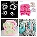 JeVenis 3D Elephant Baby Shower Cake Mold Elephant Fondant Mold Baby Shower Elephant Cake Decoration Elephant Baby Shower Party