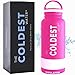 Coldest Insulated Water Bottle with Handle Lid | Leak Proof, Insulated Modern Stainless Steel, Triple Walled, Sport Thermos Bottles, Metal Flask | 32oz