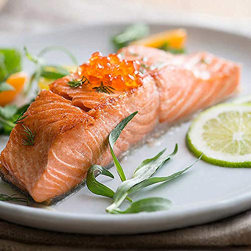 Wild Red King, 10 lbs Fresh Fish Frozen 7-9 oz. Portions Individually & Vacuum Packaged