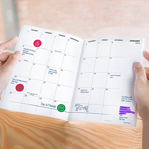 Time Factory Watercolor It's My Year 7.5" x 10.25" January -December 2019 Monthly Planner (19-4234) - Thumbnail 6