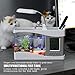 Aquarium Multifunctional USB Rechargeable Desktop Electronic Aquarium Mini Fish Tank with Water Running Pump Calendar Clock Function Light Pen Holder (White)thumb 3
