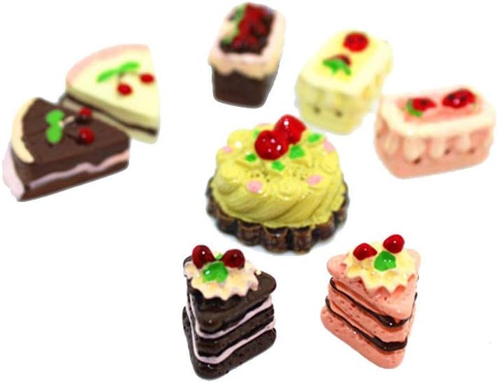 JKRTR 1/12 Scale Miniature Dollhouse Accessories Decoration Mini Cake Food Kids Toy