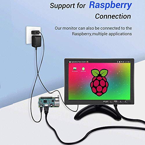 10" LED Monitors HDMI/BNC/AV/VGA/USB Input 1920x1200 IPS Resolution Touch Buttons Video and Audio LED Security Monitors & Displays CCTV Screen - Thumbnail 2
