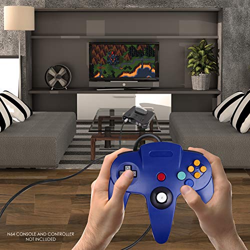 EVORETRO 4 Pack Extension Cable Bundle Compatible for Nintendo 64 N64 Controlles - Four N64 Nintendo 64 Extension Cables
