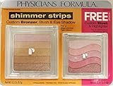 Physicians Formula Shimmer Strips Glow Bronzer, Blush Eyeshadow & Hightlighter: Miami Strip +Rosy Glow Dual Pack 7148