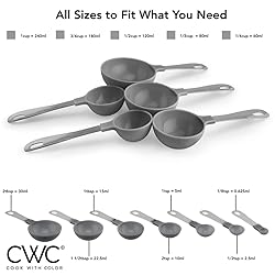 COOK WITH COLOR 12 PC Measuring Cups and Measuring