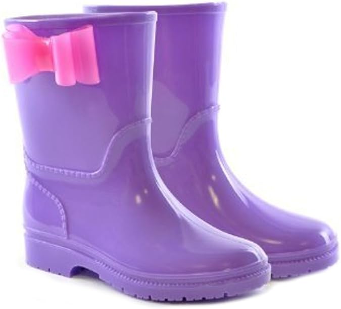 Big Girls' Rubber RainBoots 11 UK Purple Amazon.ca Shoes & Handbags