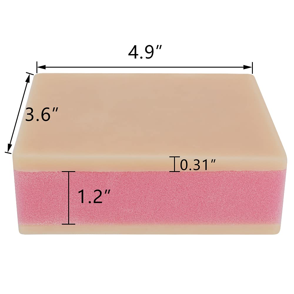 Silicone Sponge Human Skin Injection Pad Training Model, Nurse Student Practice, No Syringe Included!!!