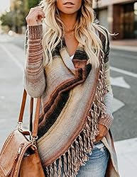 Relipop Women's Cardigans Open Front Color Stripe