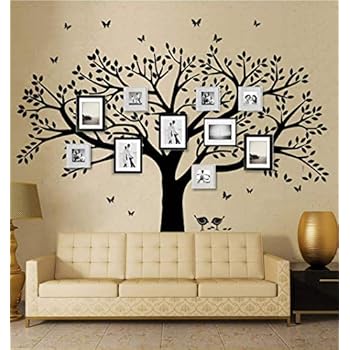 LSKOO Family Photo Frame Tree Wall Decals Family Tree Decal Living Room Home Decor (108