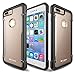MOOSENG iPhone 7 Plus Case, Moonmini Hybrid Armor Transparent Clear Hard PC Back Panel + TPU Bumper Shock Absorbing Protective Case Cover for iPhone 7 Plus Black