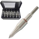 Field Point 100/125/150/200 Grain Field Tips, Hunting Arrow Pointed，Archery-Points，Threaded Arrows Screw in Broadheads (1 Dozen 12 PCS)