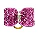 Beirui 20pcs Christmas Designs Bling Dog Topknot Bows - Crystal Rhinestone Studded Cute Dog Hair Bows - Sparkly Nylon Pet Grooming Accessories for Long Hair Dog & Kitten