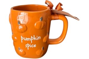RAE DUNN BY MAGENTA Rae Dunn Fall Thanksgiving Themed Mugs (Pumpking spice Orange)