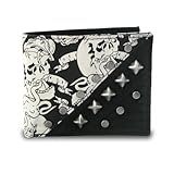 Men's Bifold Skull Screen Print Wallet