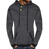 Promotion❤️Buttons Hooded Sweatshirt, NEARTIME