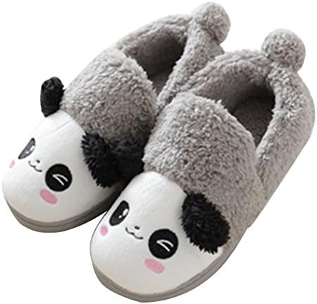 MiYang Winter Men Women Cute Slippers Anti-Skid House Indoor Shoes