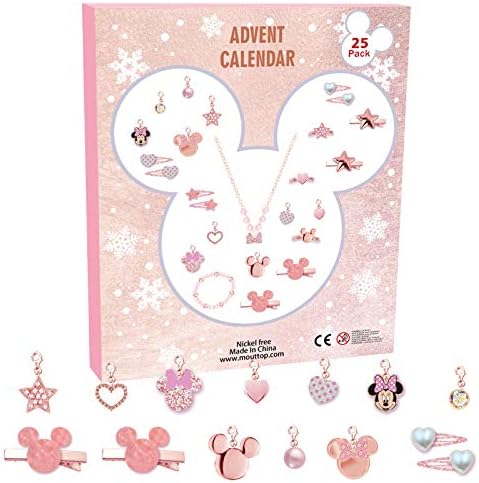 Advent Calendars - Advent Calendar 2023 for Girls with 24 Unique Gifts Jewelry, Charm Bracelet, Necklace, Earrings, Hair Accessories, Christmas Countdown Calendars for Kids Toddler Girls