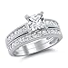 His and Her Wedding Ring Set Matching Bands for Him and Her (Choose Sizes)