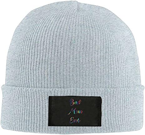 Best Mom Ever Cap Winter Knitting Warm Watch Hat Beanie Skull Cap For Unisex Ash One Size Fit All