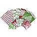 Hallmark Image Arts Holiday Gift Bag Assortment, Red and Green Snowflakes, Reindeer, Chevron (Pack of 16 Small, Medium, Large Bags for Classrooms, Treats, Gift Exchanges) (5EGB5775)