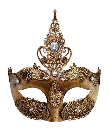 KAYSO INC Aphrodite The Goddess Exotic Venetian Masquerade Mask (Bronze)