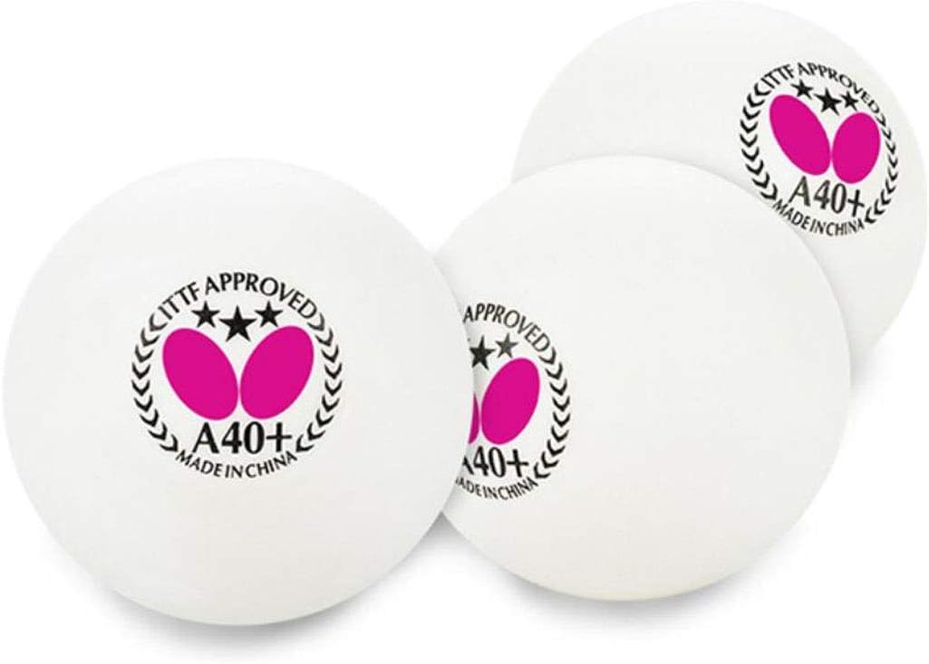 YXHUI Table Tennis Balls, 3 Stars New Material 40+ Professional Training Ball Table Tennis Ball, 3/box, 6/box, White Good mood, good life