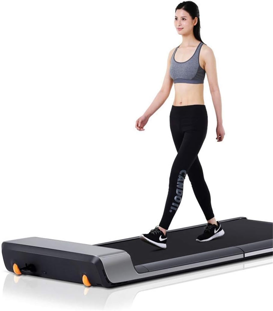 hffbyvty Indoor Mini Treadmill,Fitness Home Without Armrest Electric Mute Smart Folding Walker Fitness Equipment, 746W