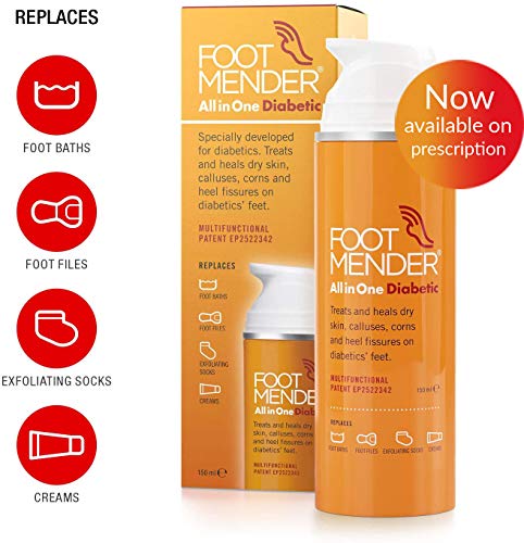 Footmender-All-in-One-Diabetic-Now-Available-on-Prescription-Treat-and-Heal-Your-Dry-Feet-Hard-Skin-Corns-and-Cracked-Heels-Significant-Effect-After-First-Treatment-150-ml