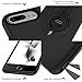 DESOF iPhone 8 Plus Case, iPhone 7 Plus Case with Ring Holder Kickstand, 360°Adjustable Ring Grip Stand Work with Magnetic Car Mount Anti-Fingerprint Slim Cover for Apple iPhone 8P 5.5 inch - Black