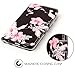 S6 Phone Case Wallet, Galaxy S6 Case, JanCalm Flower Pattern Premium PU Leather Wallet [Card/Cash Slots] Stand Magnetic Flip Folio Cover for Samsung Galaxy S 6 + Crystal Pen (Black/Flower)