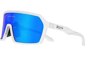 SCVCN Polarized Cycling Glasses Sport Sunglasses MTB BMX Men Women Running Driving Fishing Golf