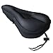 Zacro Gel Bike Seat Cover- BS031 Extra Soft Gel Bicycle Seat - Bike Saddle Cushion with Water&Dust Resistant Cover (Black) primary