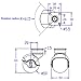 SWET Ball Caster Wheel [Set of 4] for Furniture [2 Inch], Vintage Antique Swivel Caster with Top Plate [360 Degree Rotated] [Quite and Smooth] [Ball Bearing] [Polyurethane]