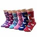 Premium Women's Winter Socks By Ywjiepan - Extremely Thick & Soft Design, Incredibly Warm & Comfortable Hiking Socks, Cute & Adorable Patterns, Ideal Christmas Or Valentine's Day Gift - 6-Pack