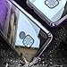 Fantasydao Compatible with Huawei Mate 20X [Magnetic Adsorption Case] Metal Frame [Clear Tempered Glass Back] 360° Bumper Slim Fit [Ultra-Thin] Lightweight Cover for Huawei Mate 20X(Silver)